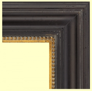 Distressed Black with Gold